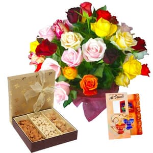 Mix Roses with Dry Fruits